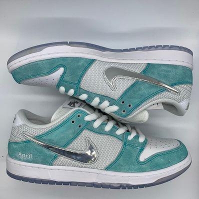 APRIL SKATEBOARDS × Nike SB Dunk Low Pro QS "White and Multi-Color"