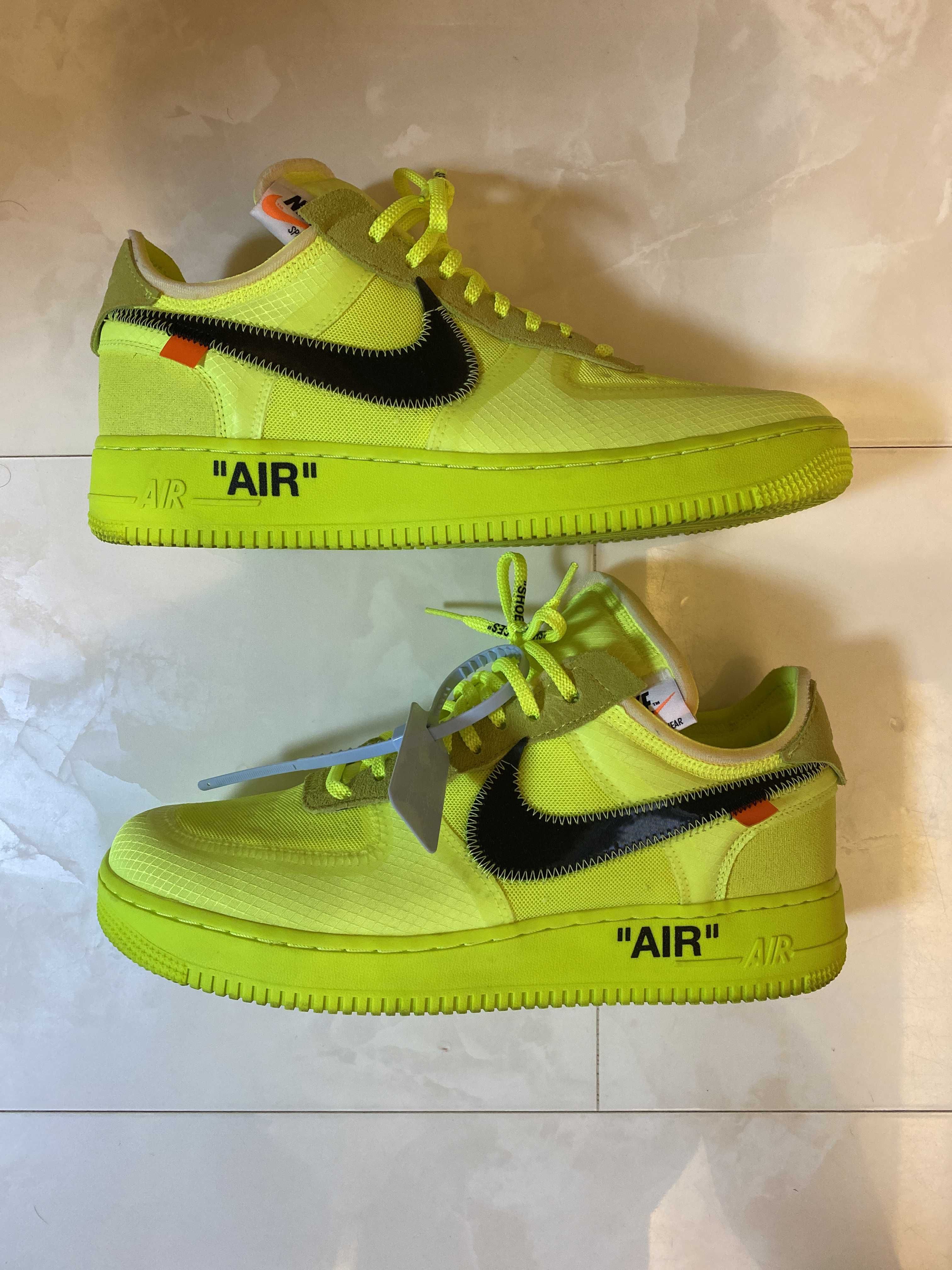 Off-White × Nike Air Force 1 Low "Volt"
