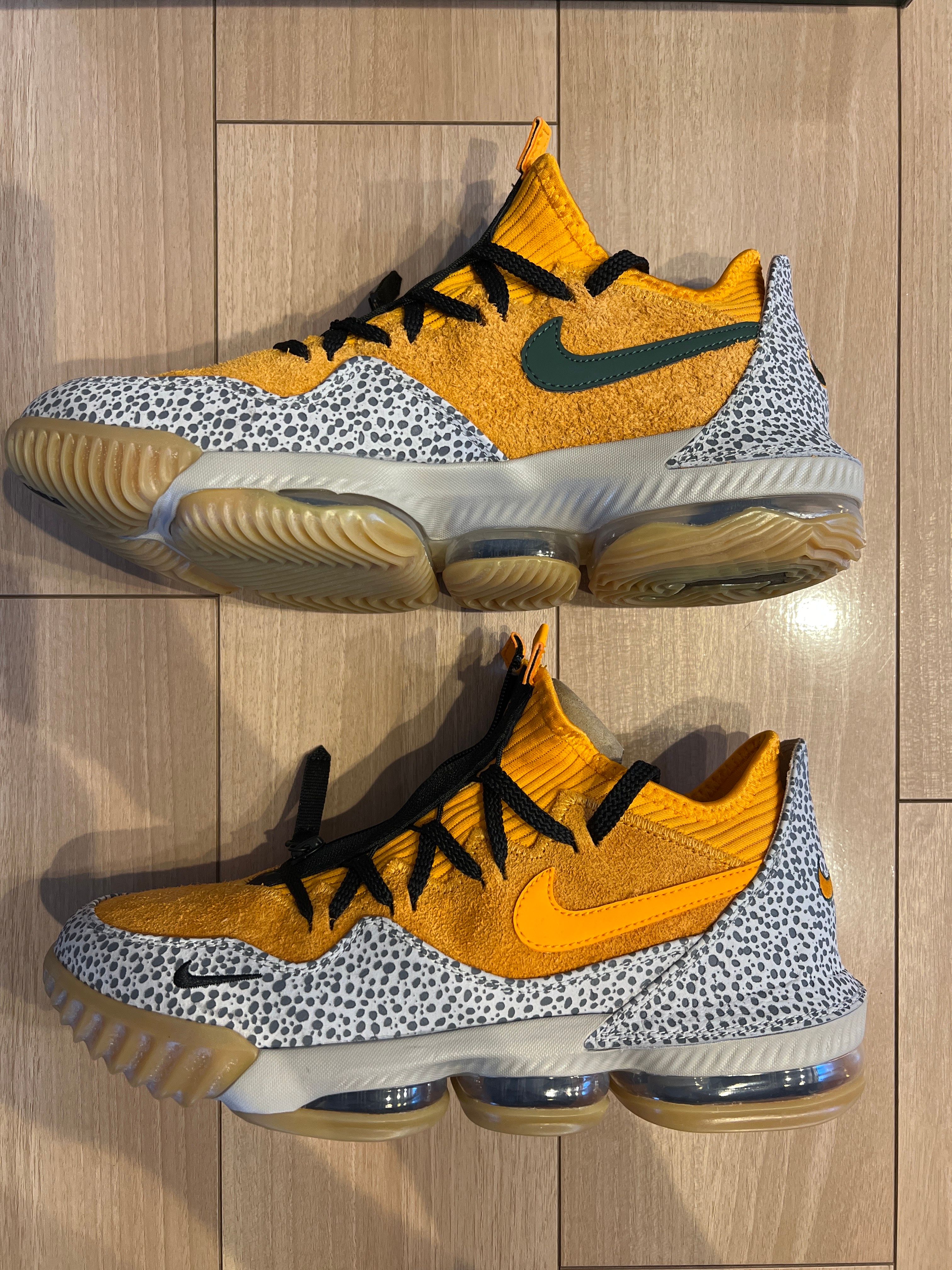 atmos × Nike LeBron 16 Low "Safari" (CD9471-800/CI3358-800)