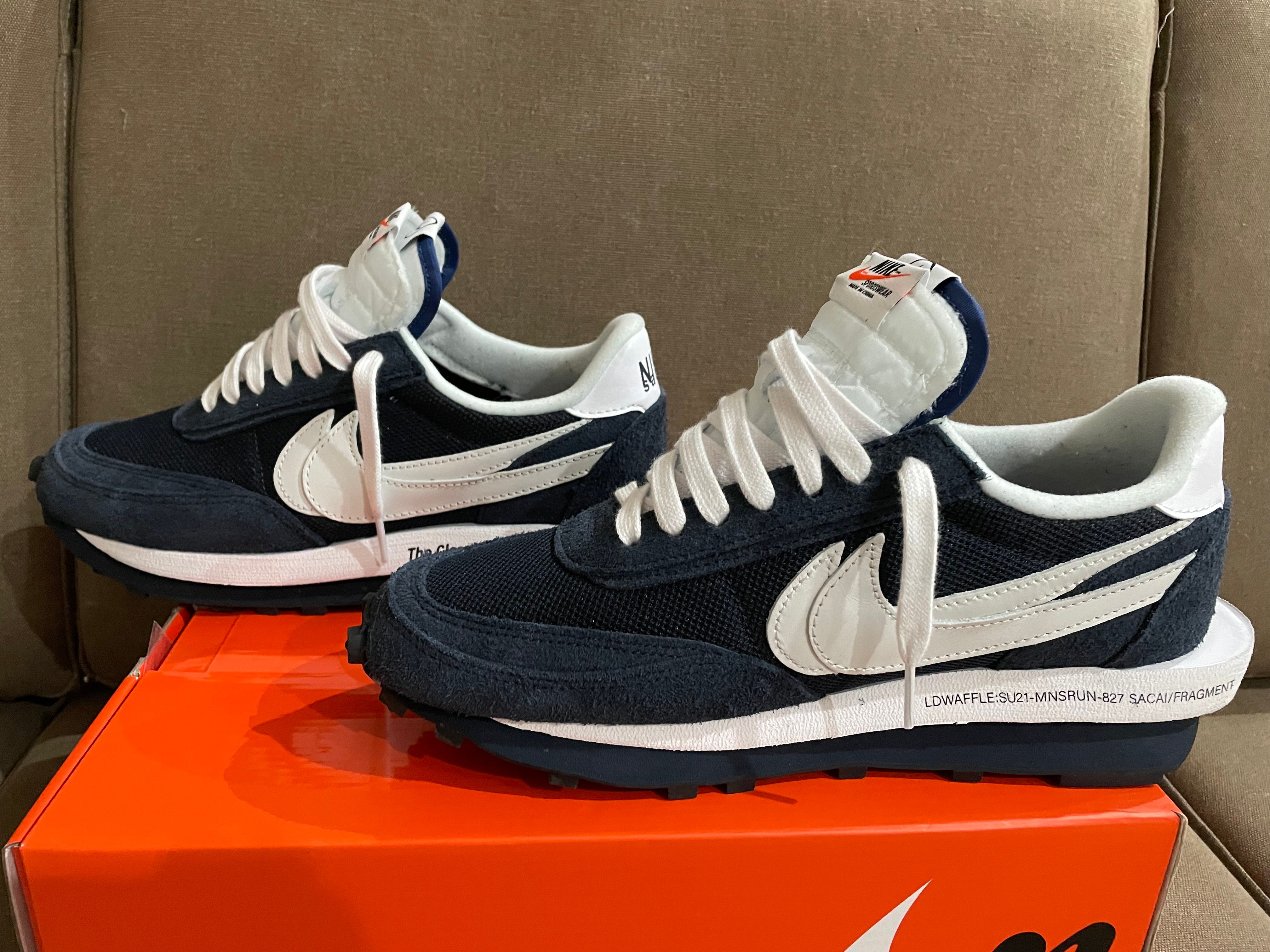 Fragment × sacai × Nike LD Waffle "Blackended Blue"