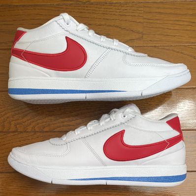 Nike Book 1 Cortez "Forrest Gump/White and Varsity Red" (FJ4250-105/FJ4249-105)
