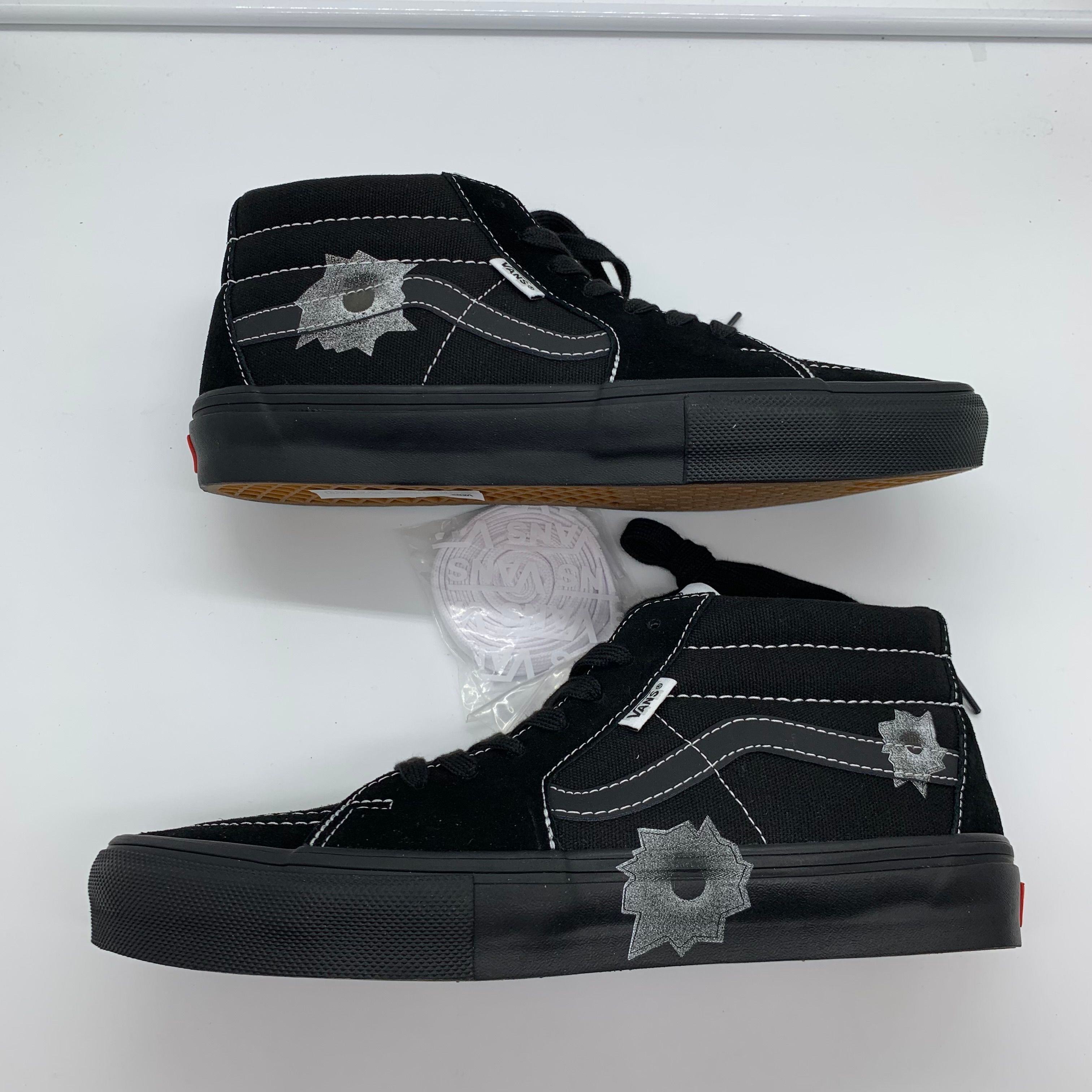 Nate Lowman × Supreme × Vans Skate Grosso Mid "Bullet Hole/Black" (Japan Exclusive) (25SS Week9)
