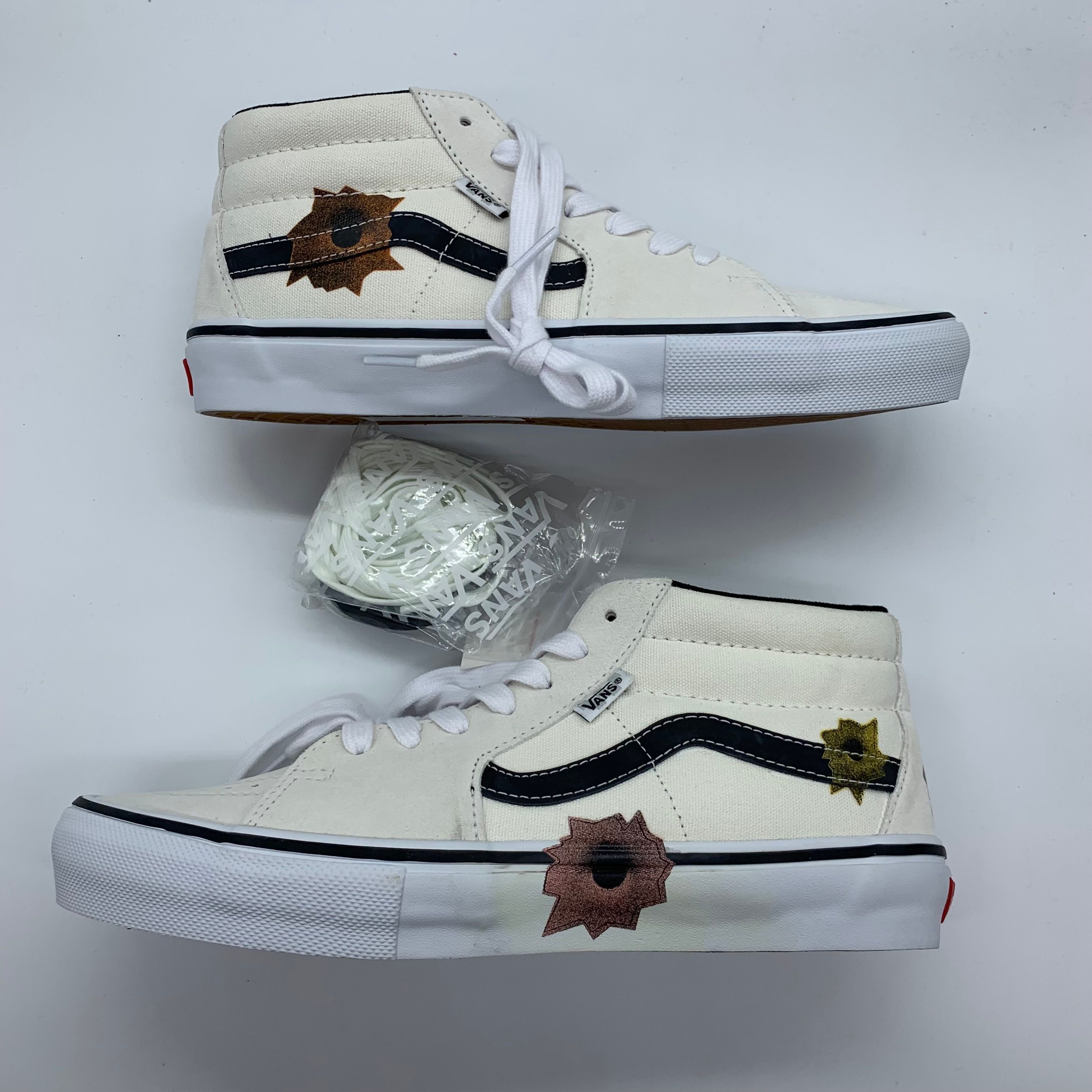 Nate Lowman × Supreme × Vans Skate Grosso Mid "Bullet Hole/Natural" (Japan Exclusive) (25SS Week9)