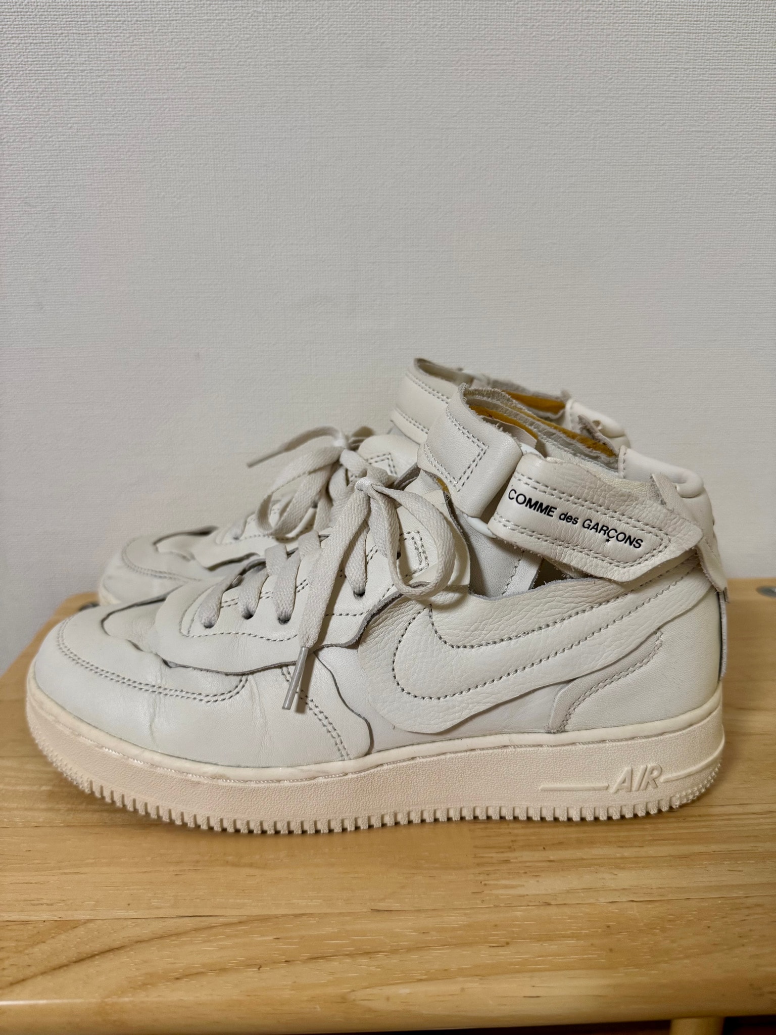 COMME des GARCONS × Nike Air Force 1 Mid "White"