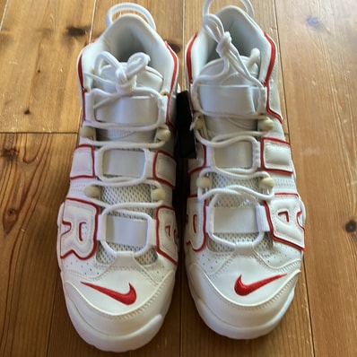 NIKE AIR MORE UPTEMPO "WHITE/VARSITY RED" (2021)