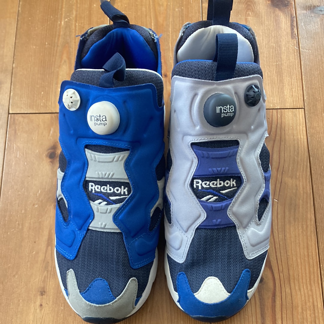 ビームス × リーボック インスタポンプフューリー "ネイビー/ホワイト/ロイヤル/グレー"