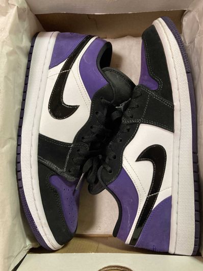 Nike Air Jordan 1 Retro Low "White/Black/Court Purple"