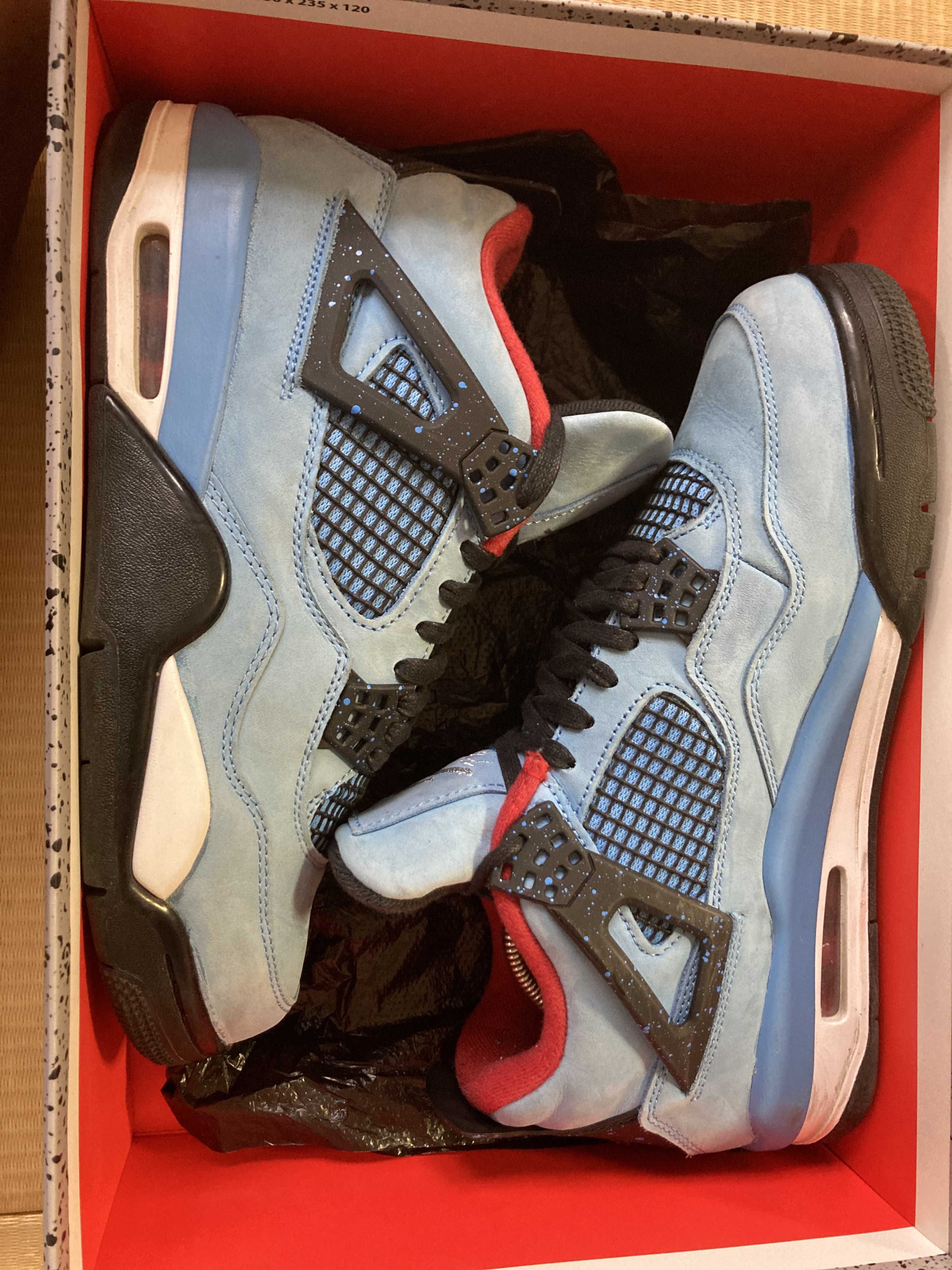 Travis Scott × Nike Air Jordan 4 Retro Cactus Jack "University Blue"