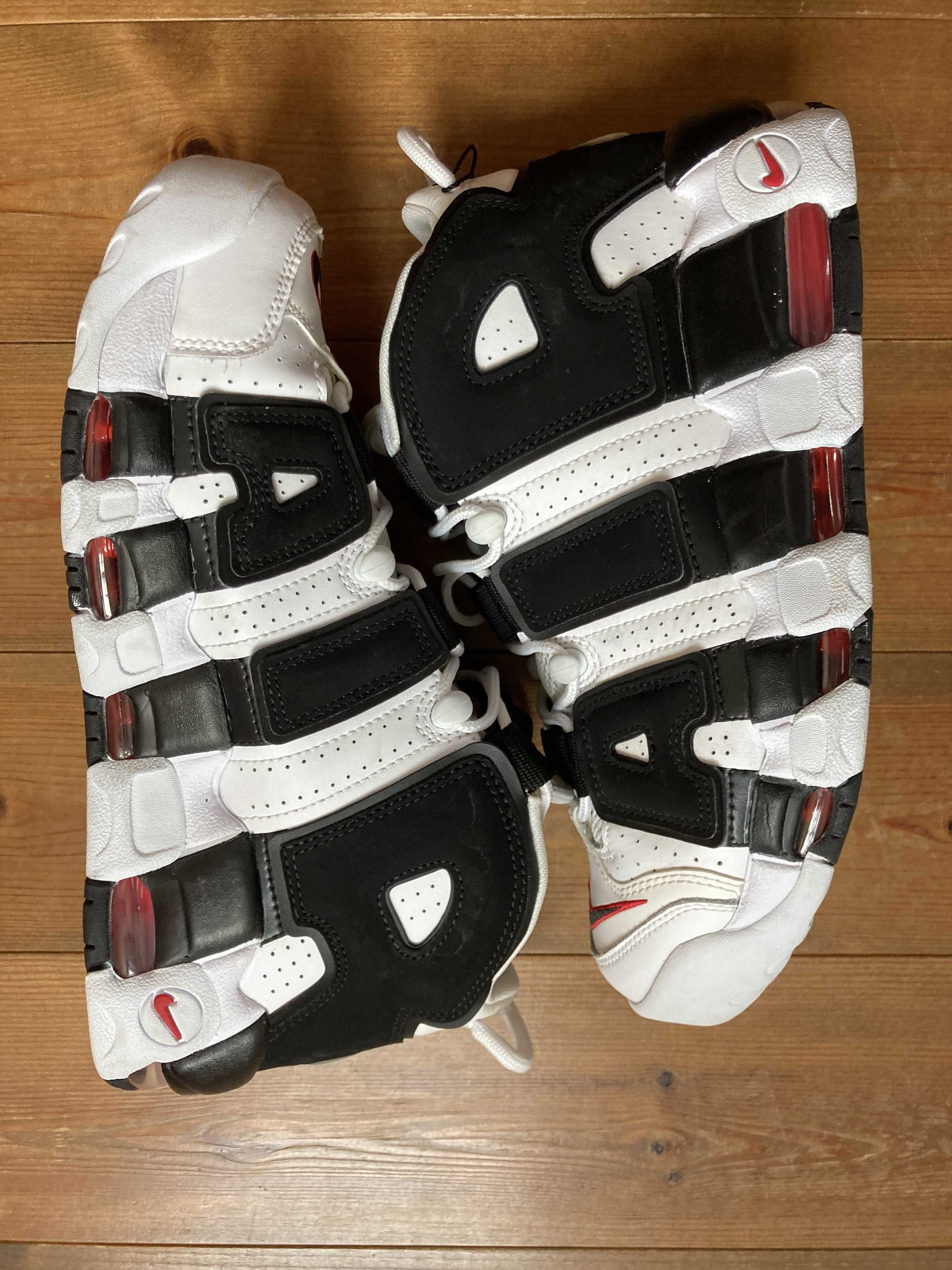 NIKE AIR MORE UPTEMPO "WHITE/BLACK/UNIVERSITY RED"(2020)