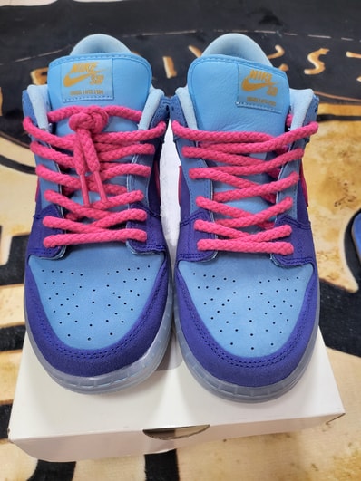 Run The Jewels × Nike SB Dunk Low "Deep Royal Blue and Active Pink"