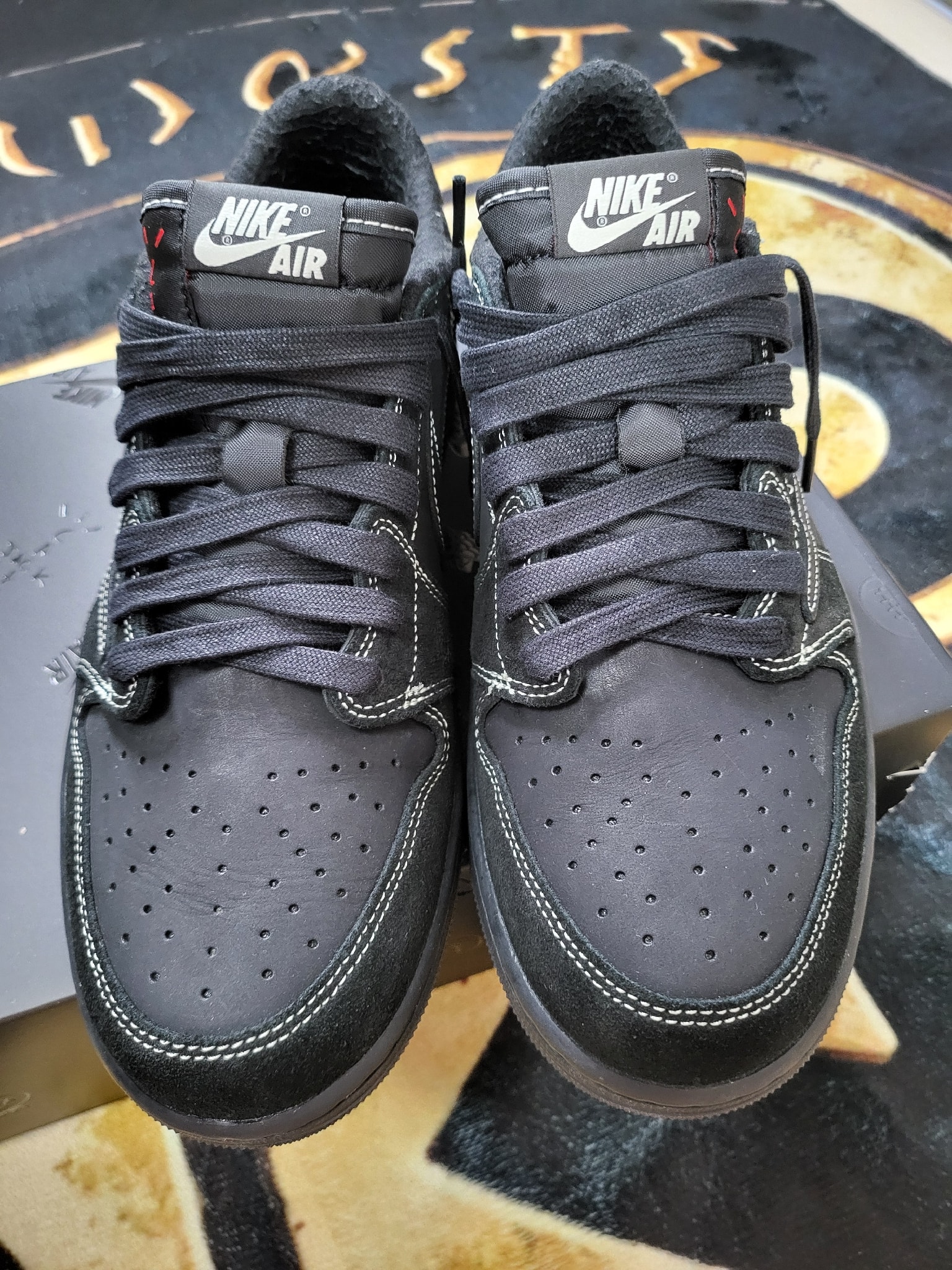 Travis Scott × Nike Air Jordan 1 Low OG SP "Black Phantom"