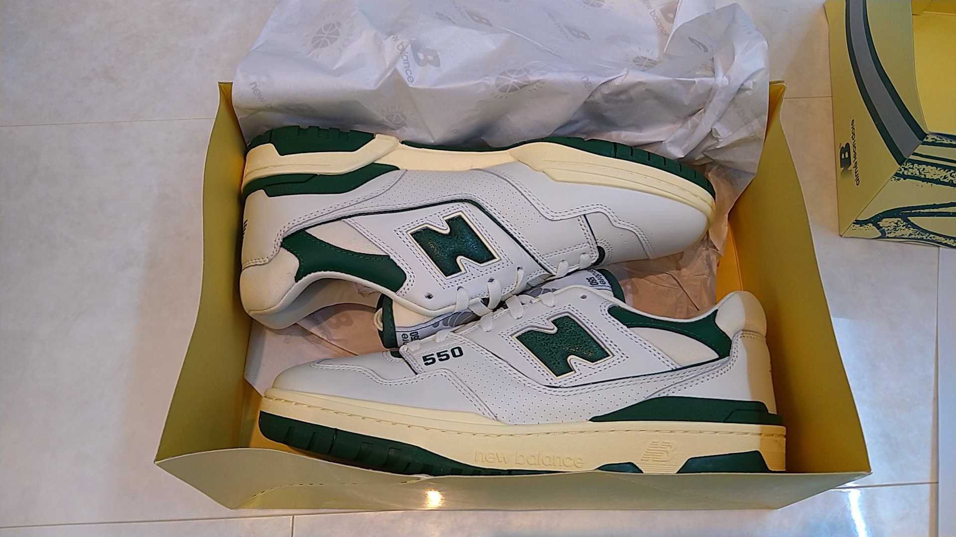 Aime Leon Dore × New Balance 550 "White/Green"