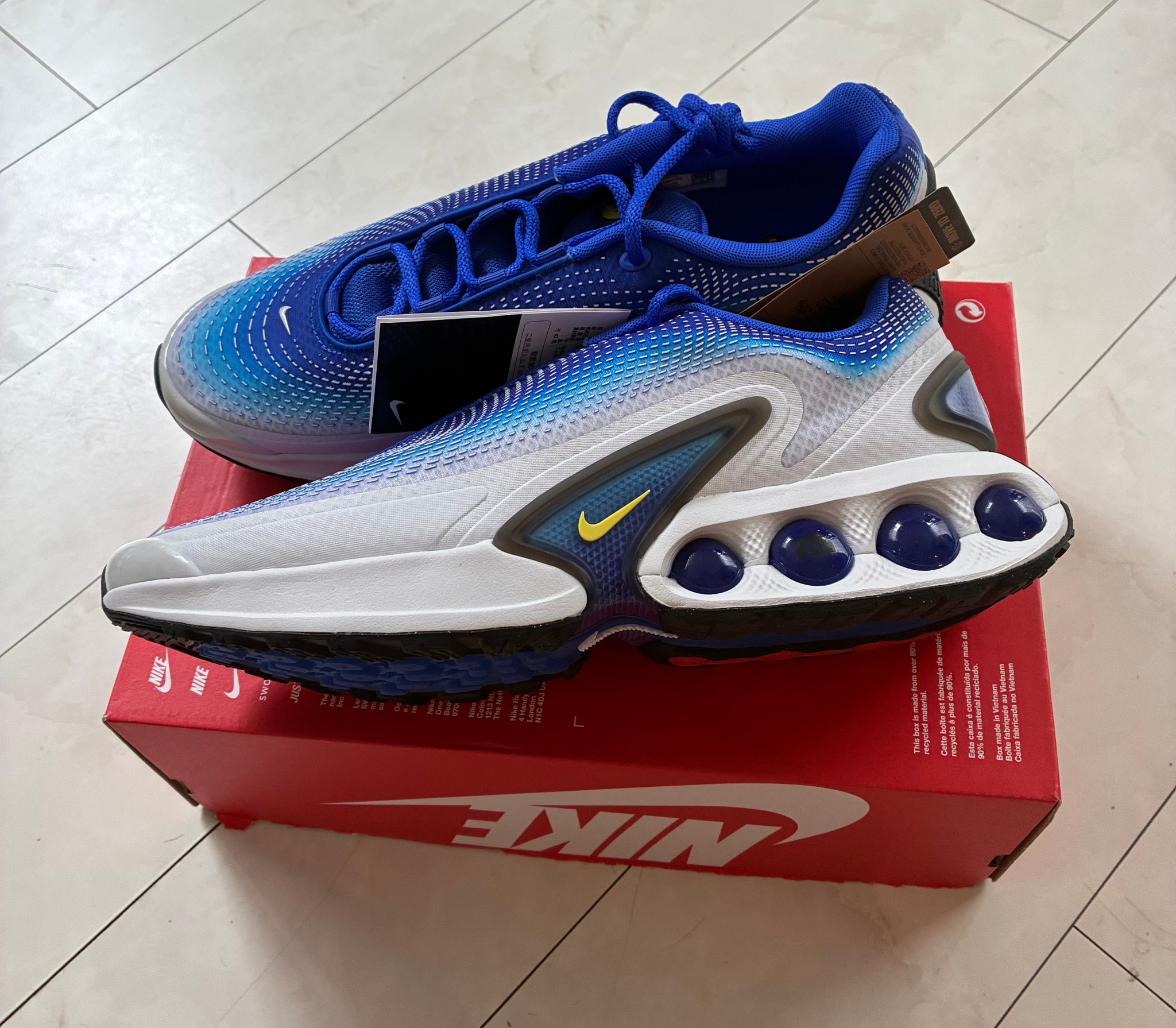Nike Air Max DN "Racer Blue/Vibrant Yellow/Blue Fury/Black/Photon Dust"