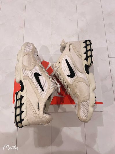 Stussy × Nike Air Zoom Spiridon CG 2 "Fossil/Black"