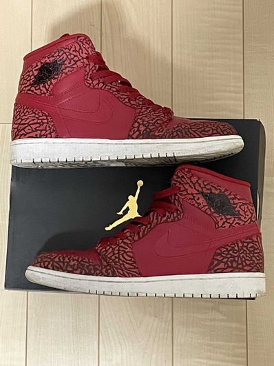 Nike Air Jordan 1 Retro High "Red Elephant Print/Safari"