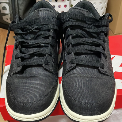 Nike Dunk Low Retro PRM "Black Canvas"