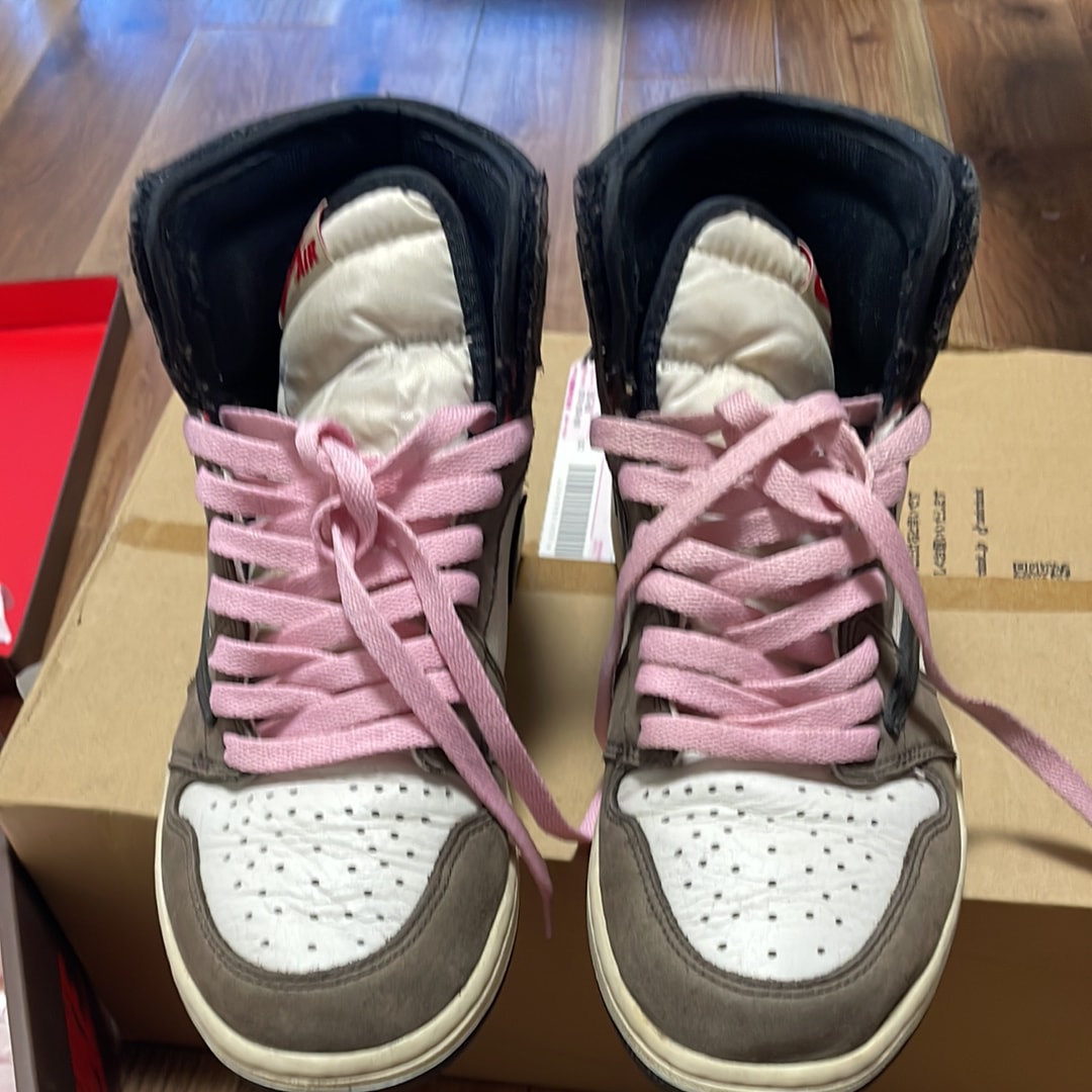 Travis Scott × Nike Air Jordan 1 Retro High OG TS SP "Sail/Dark Mocha"