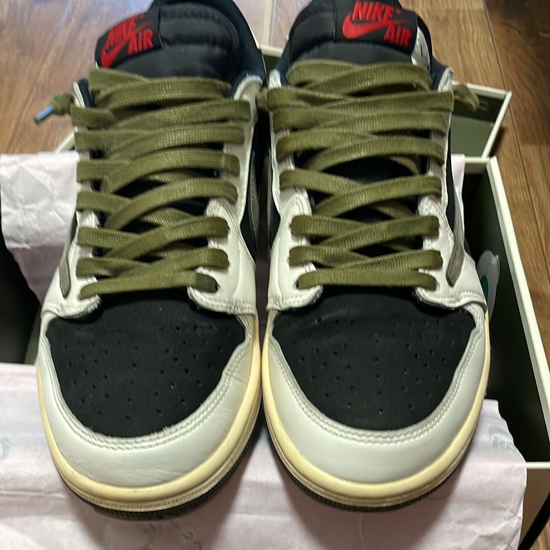 Travis Scott × Nike Women's Air Jordan 1 Low OG "Medium Olive"