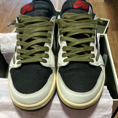 Travis Scott × Nike Women's Air Jordan 1 Low OG "Medium Olive"
