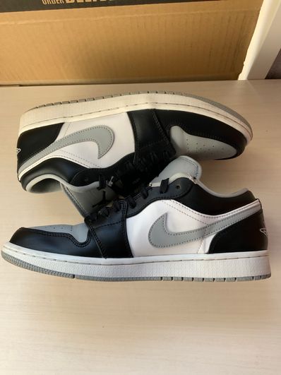 NIKE AIR JORDAN 1 LOW "BLACK/LIGHT SMOKE GREY"