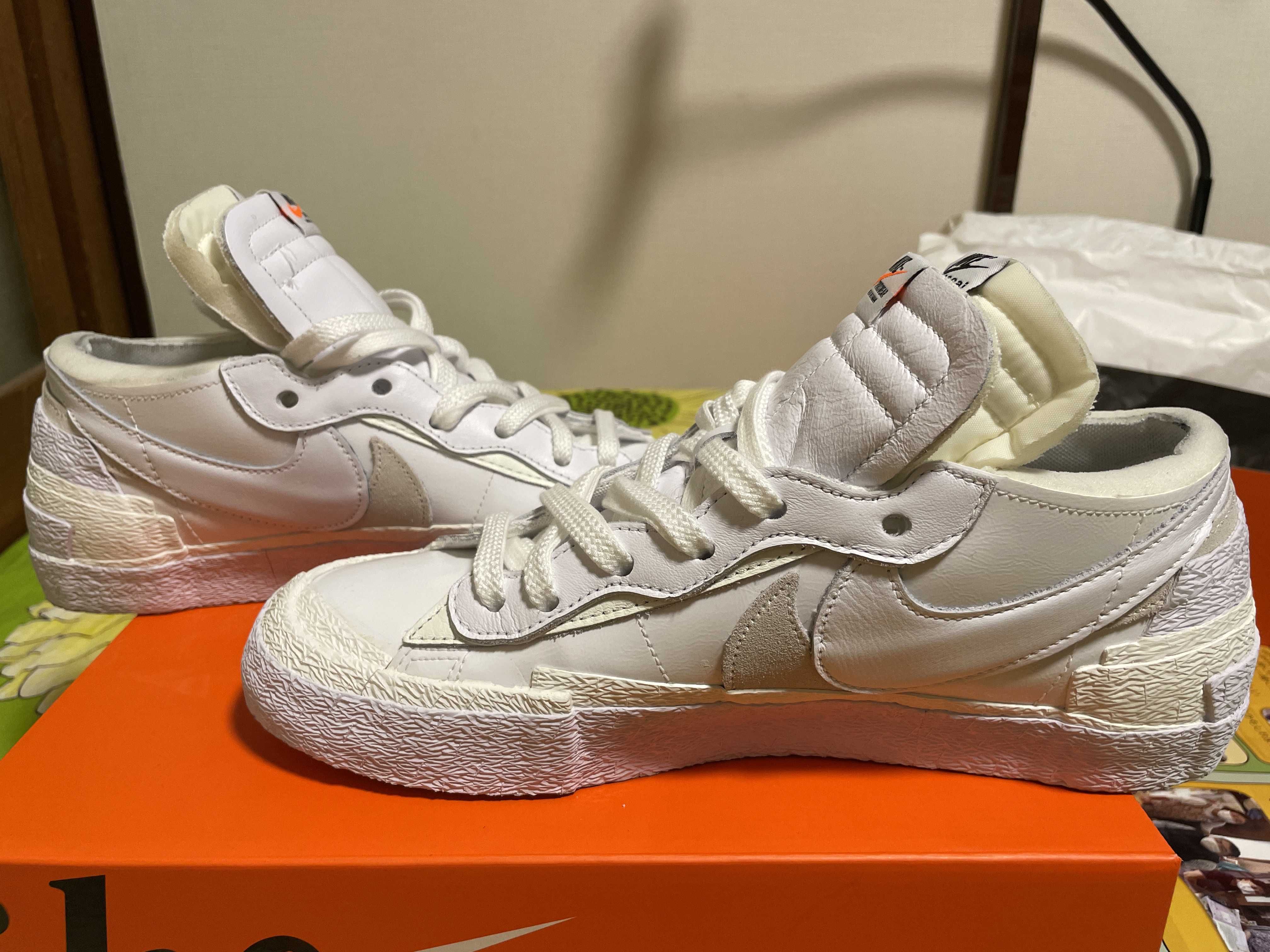sacai × Nike Blazer Low "White Patent Leather"