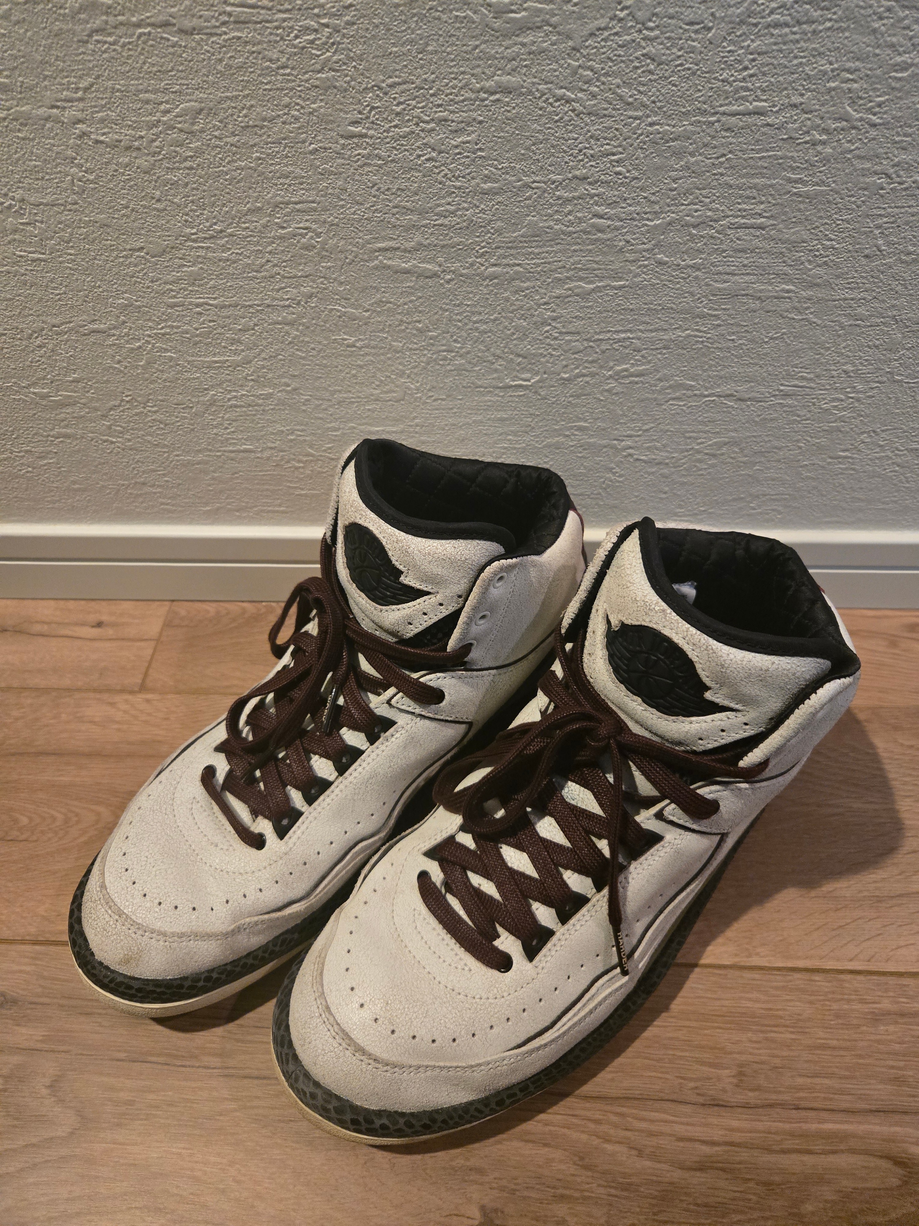 アママニエール × ナイキ エアジョーダン2 "エアネス/セイル アンド バーガンディ"