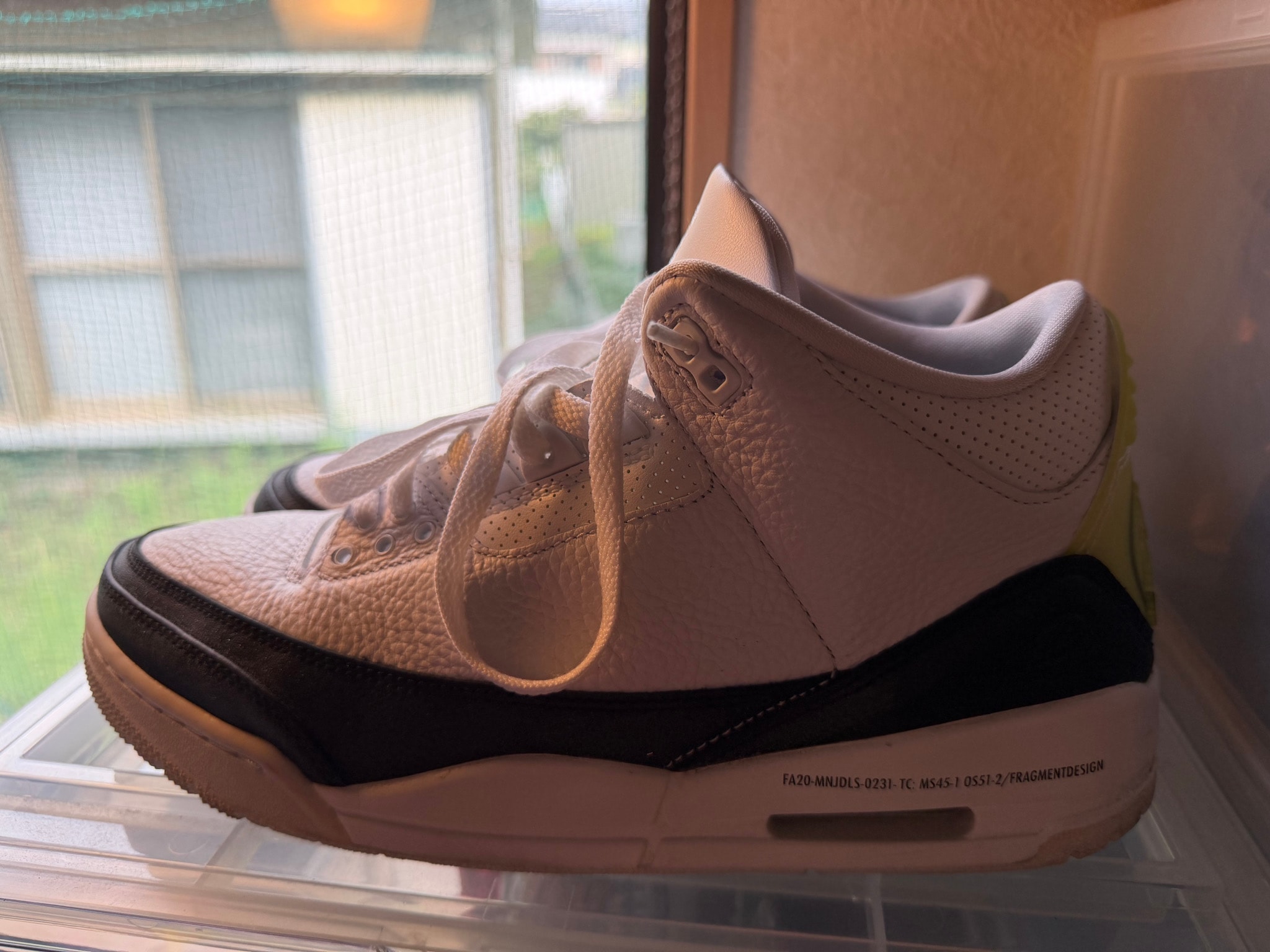 Fragment × Nike Air Jordan 3 "White/Black"