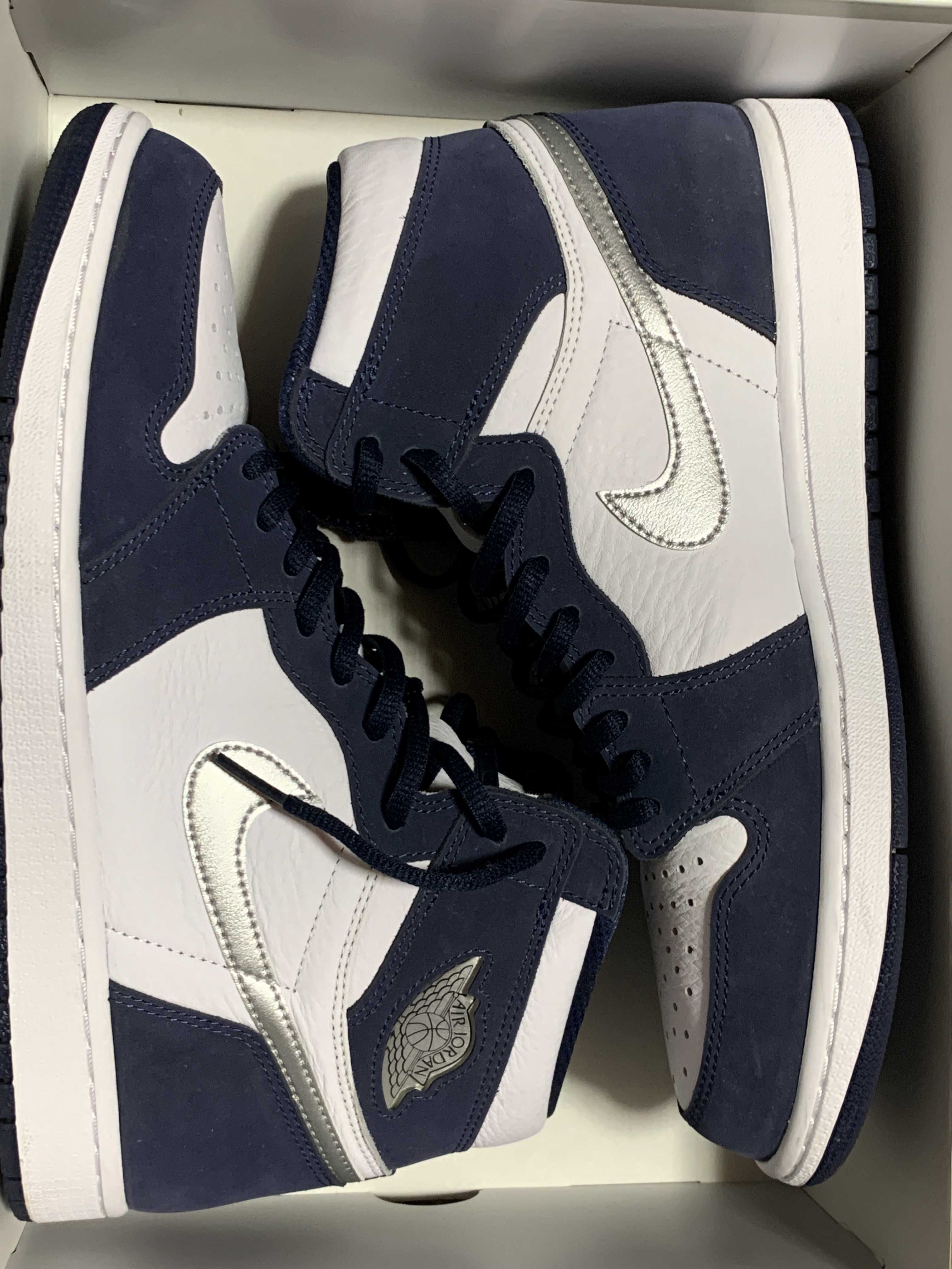 Nike Air Jordan 1 High OG CO.JP "White/Midnight Navy" (2020) (Standard Box)