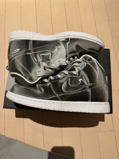 CLOT × Nike Dunk High "Silver/Flux"