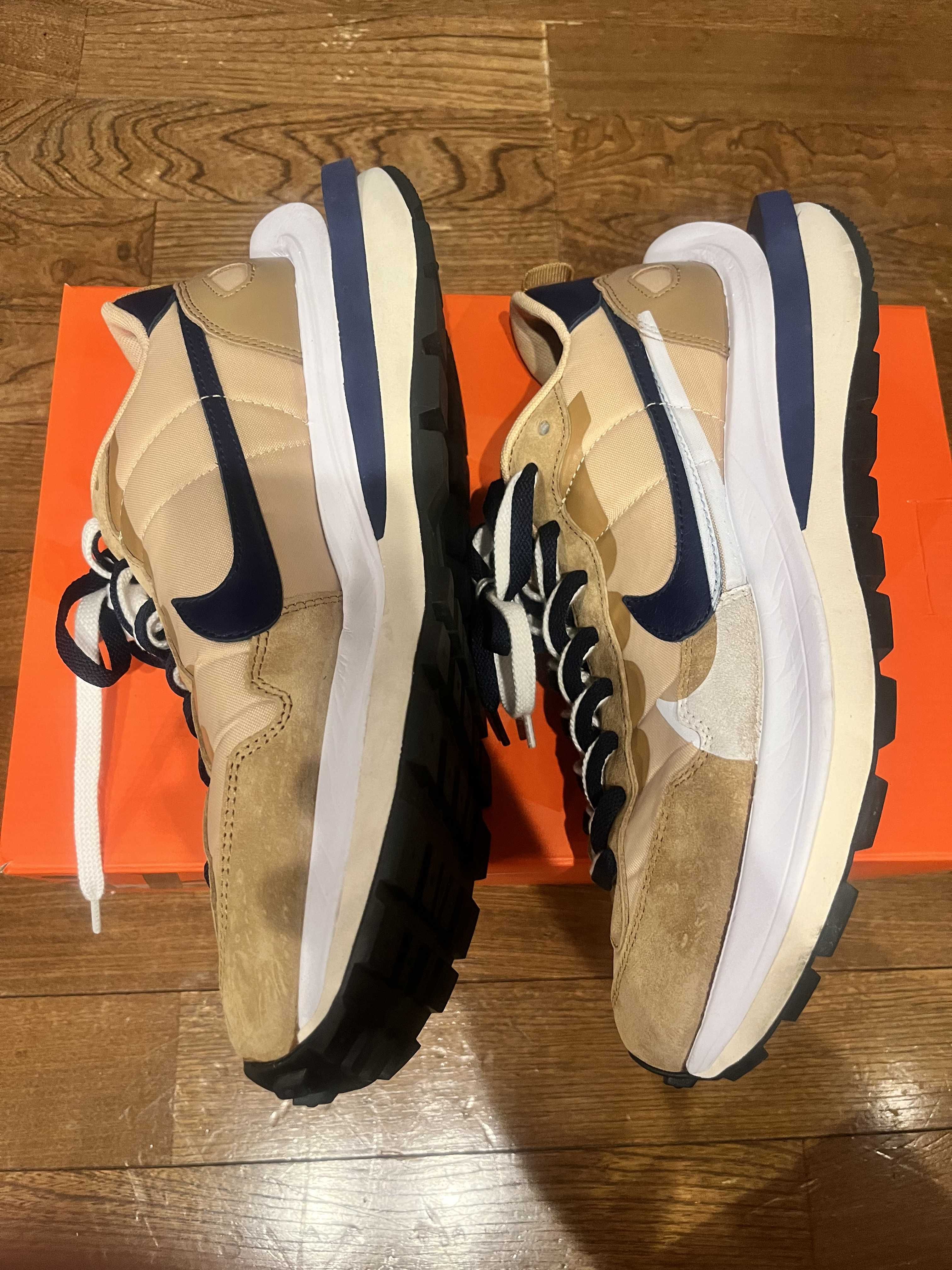 Sacai × Nike Vapor Waffle "Sesame And Blue Void"