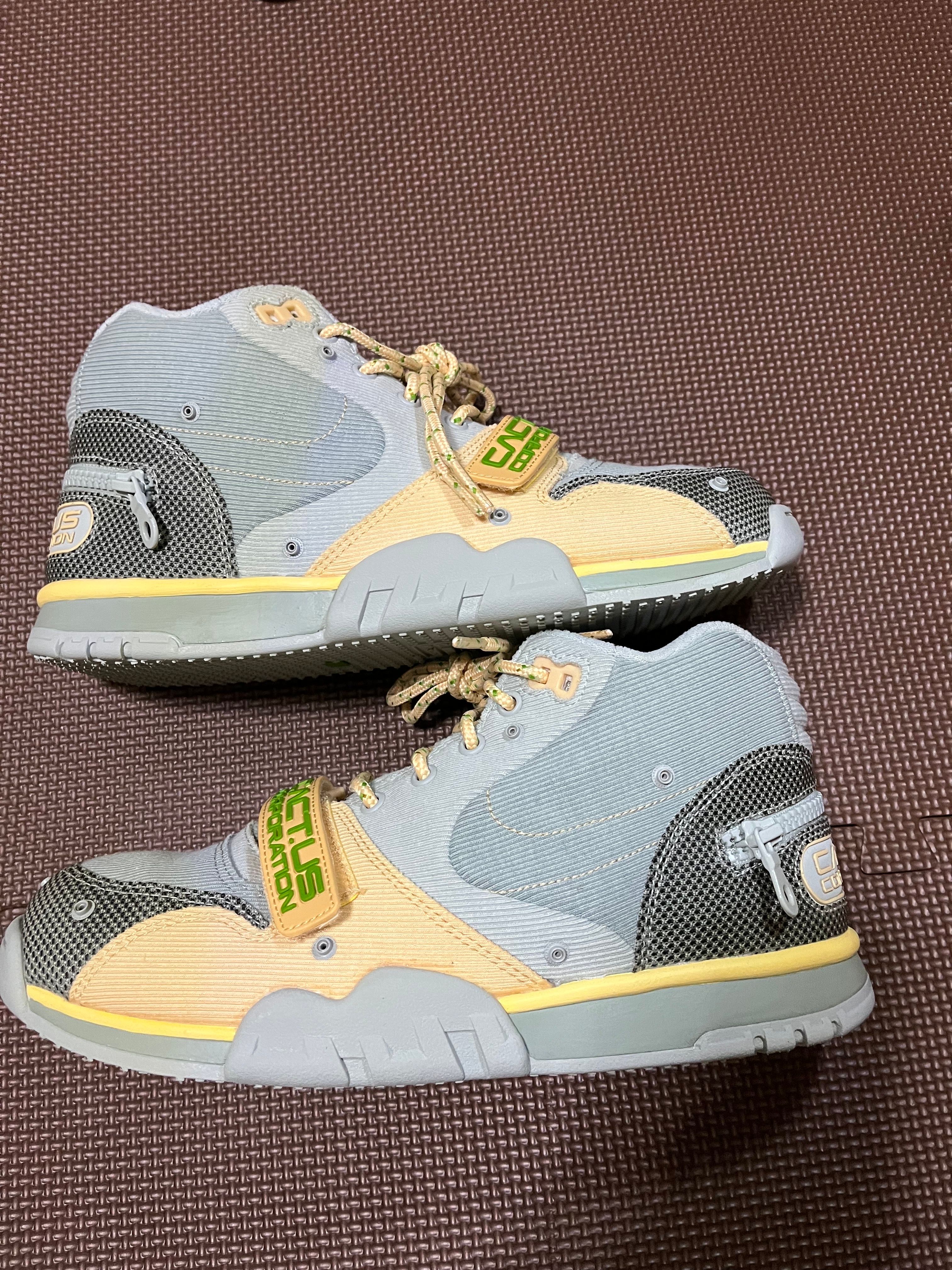 Travis Scott × Nike Air Trainer 1 SP "Grey Haze and Dusty Sage"