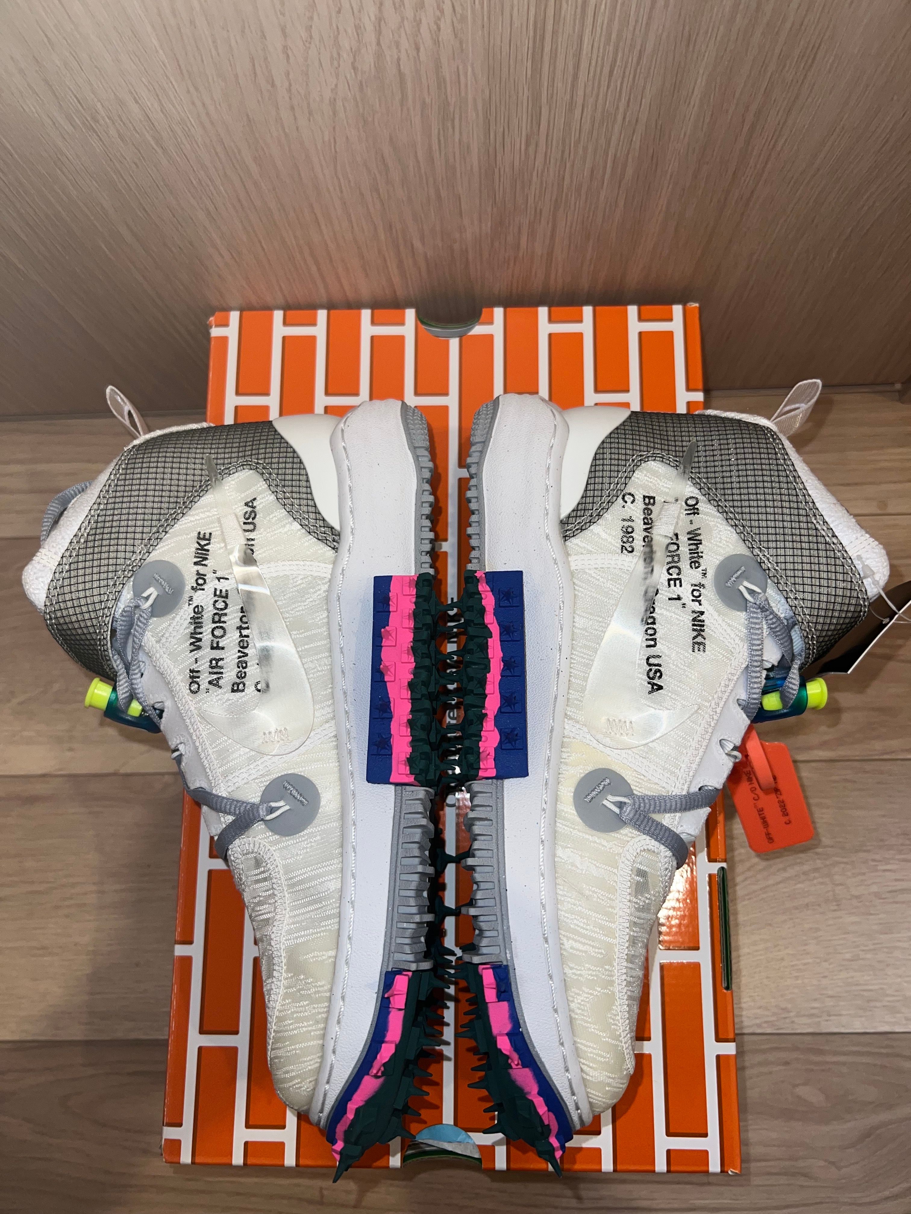 Off-White × Nike Air Force 1 Mid "White"