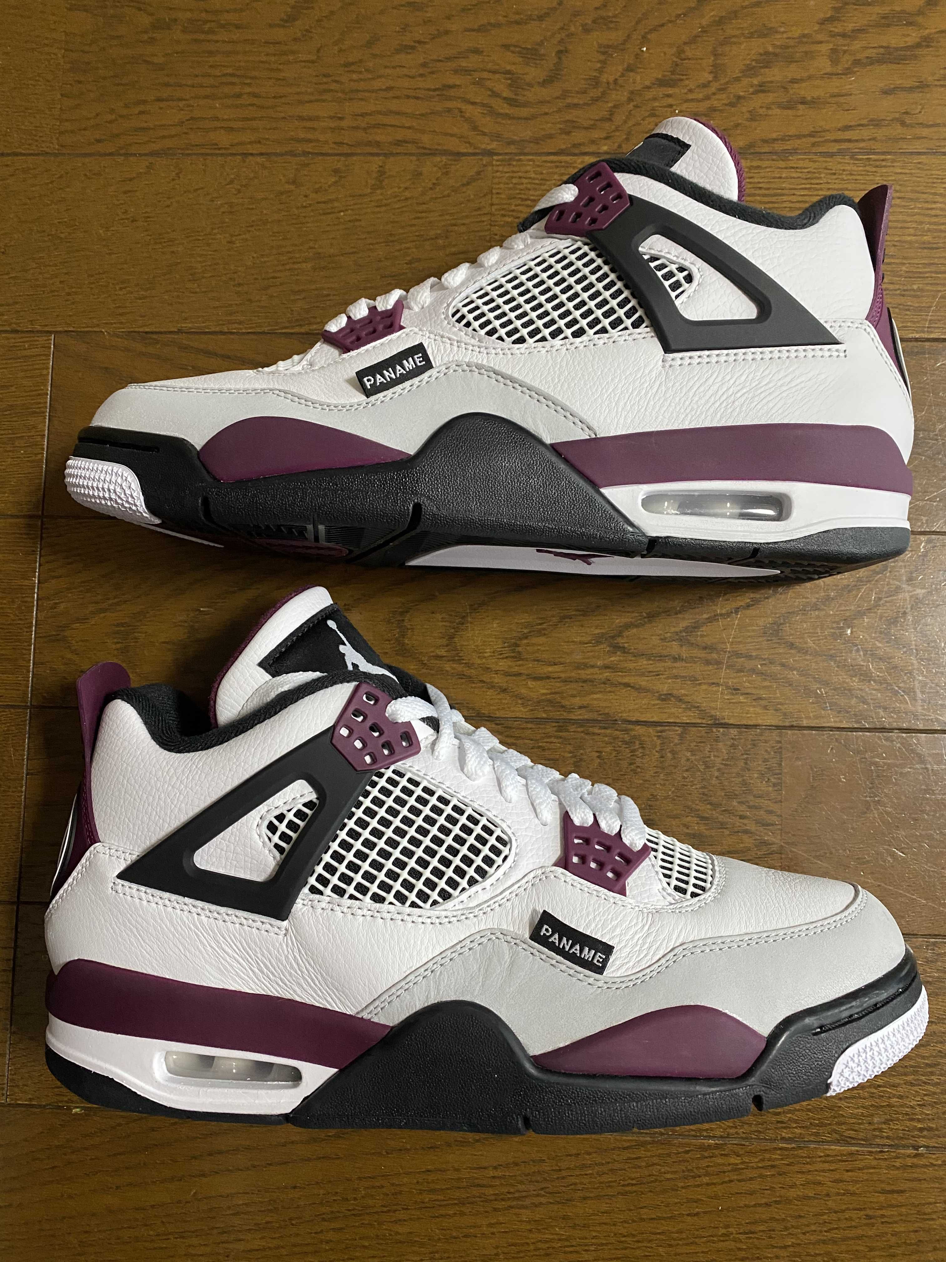 Paris Saint Germain ×Nike Air Jordan 4 Retro "White/Bordeaux/Neutral Gray"