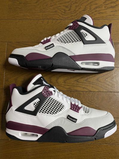 Paris Saint Germain ×Nike Air Jordan 4 Retro "White/Bordeaux/Neutral Gray"