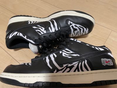 Quartersnacks × Nike SB Dunk Low "Zebra Cake/Safari"