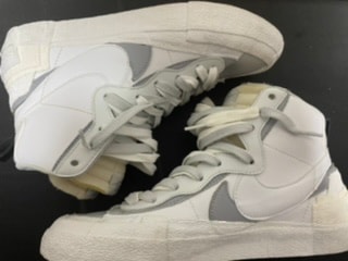 sacai × NIKE BLAZER MID "WHITE/WOLF GREY"