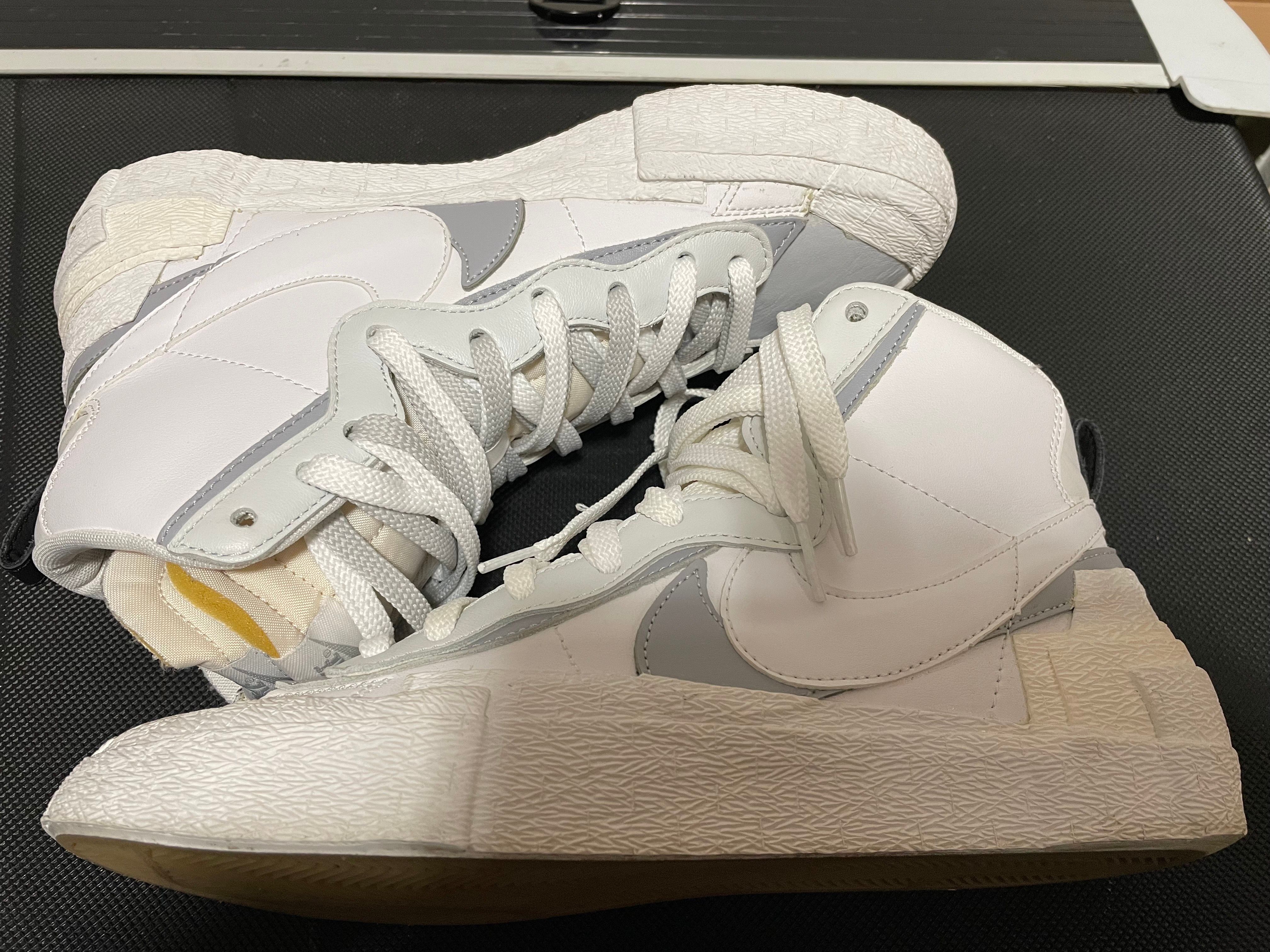 sacai × NIKE BLAZER MID "WHITE/WOLF GREY"