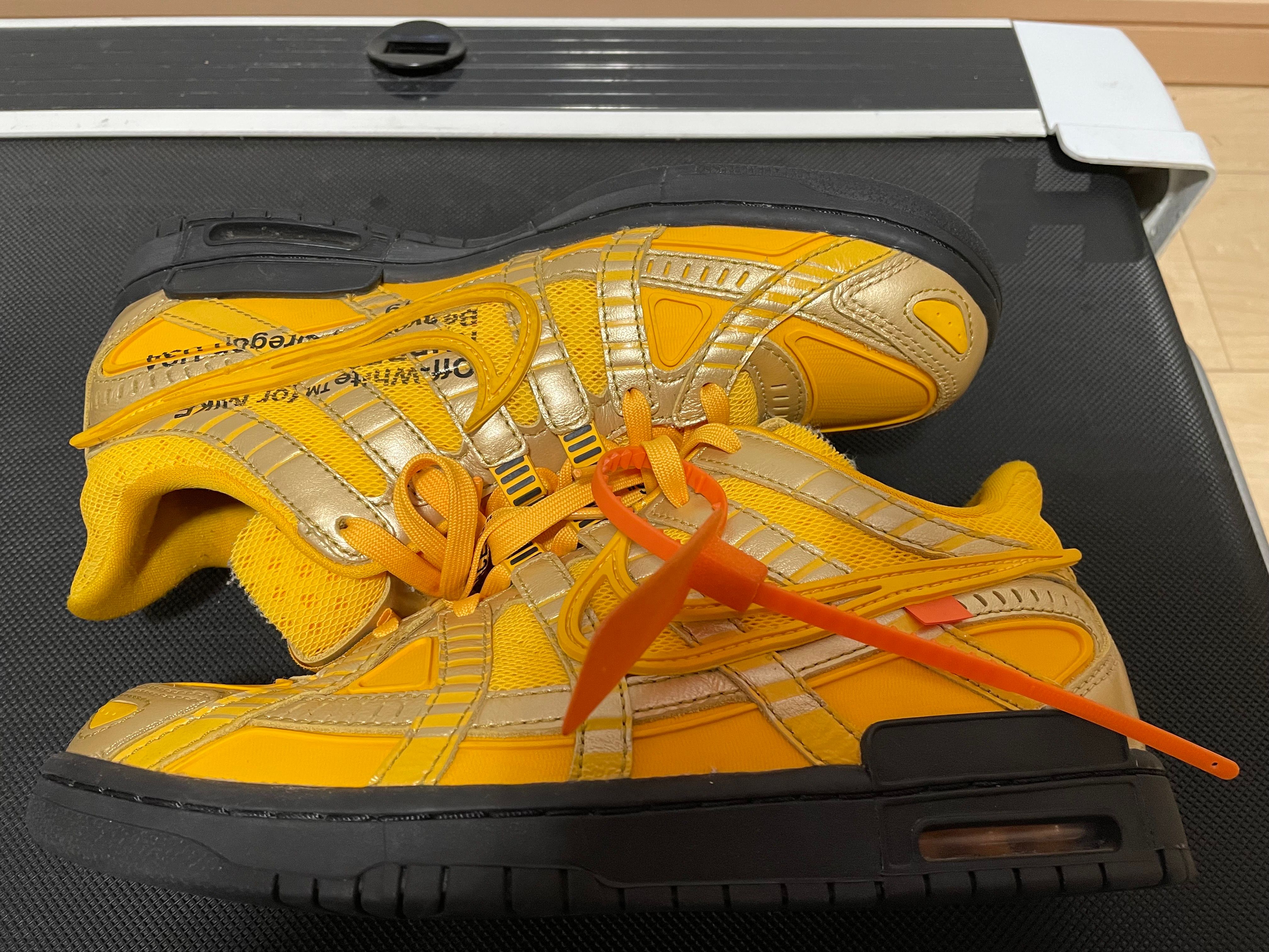 Off-White × Nike Air Rubber Dunk "University Gold"