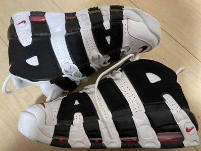 NIKE AIR MORE UPTEMPO "WHITE/BLACK/UNIVERSITY RED"(2020)