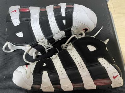 NIKE AIR MORE UPTEMPO "WHITE/BLACK/UNIVERSITY RED"(2020)