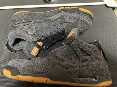 Nike × Levi's Air Jordan 4 "Black Denim" (Tag: LEVIS®)