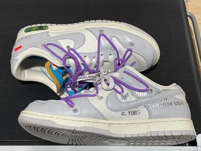 Off-White × Nike Dunk Low "Sail/Neutral Gray"