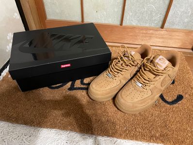 Supreme × Nike Air Force 1 Low "Flax/Wheat"