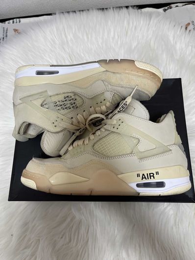 Off-White × Nike Women's Air Jordan 4 SP "Sail"
