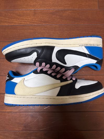 Travis Scott × fragment design × Nike Air Jordan 1 Low OG SP "Military Blue"