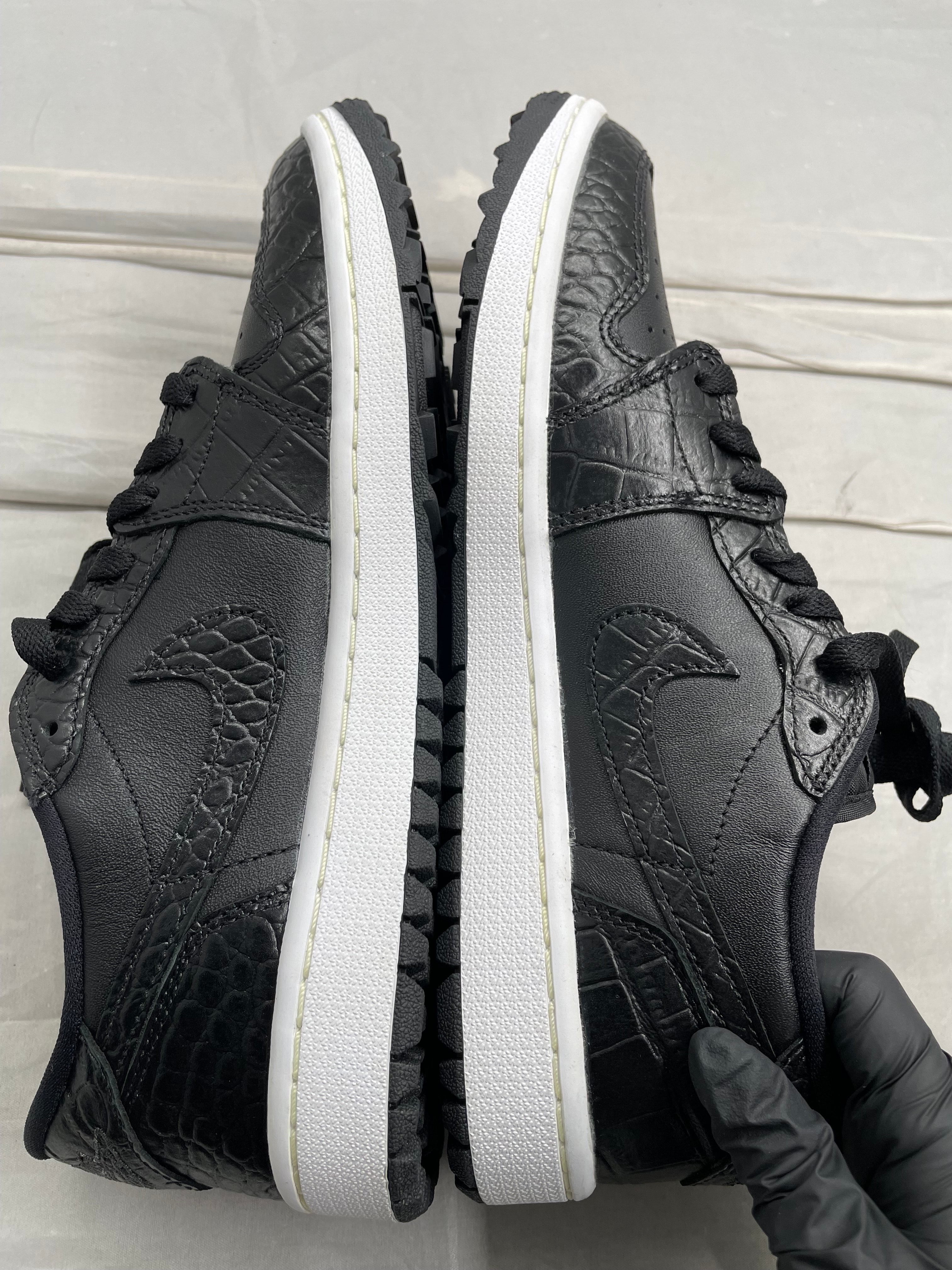 Nike Air Jordan 1 Low Golf "Black Crocodile Skin"