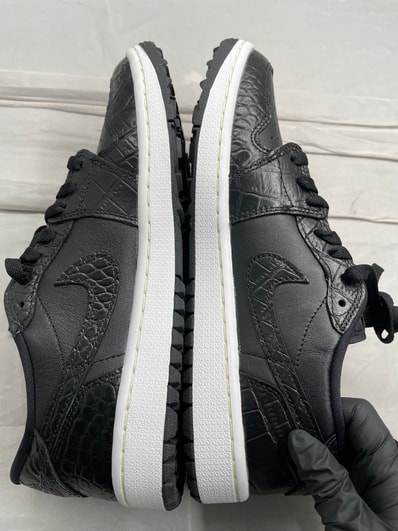 Nike Air Jordan 1 Low Golf "Black Crocodile Skin"