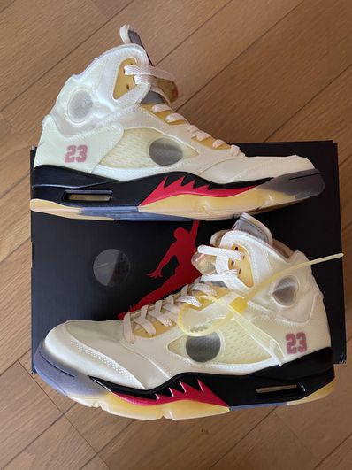 Off-White × Nike Air Jordan 5 "Sail"