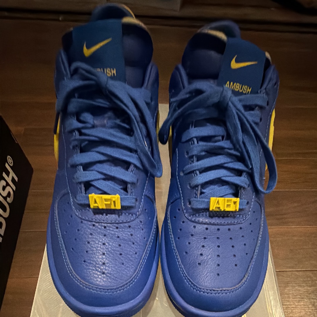 AMBUSH × Nike Air Force 1 Low "Game Royal and Vivid Sulfur"