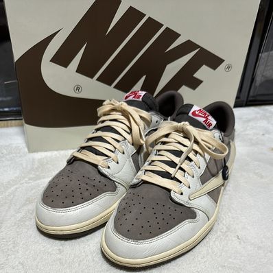 Travis Scott × Nike Air Jordan 1 Low OG SP "Reverse Mocha/Sail and Ridgerock"